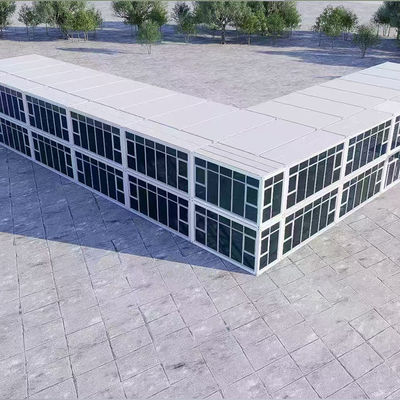 Buy Rectangular Versatile Inner Corridor Multi Story Container House Neutral And Versatile Functionality online manufacture