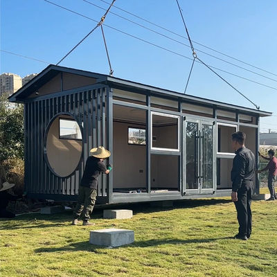 Buy 50mm/75mm Sandwich Panel Wall Prefab Container Homes With Smart Home And Other Adhesives Classification online manufacture