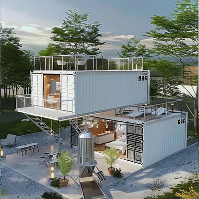 Buy Sturdy And Durable Villa Container House Single Layer And Multi Layer Design For  Renovation Shop Homestay Hotel online manufacture