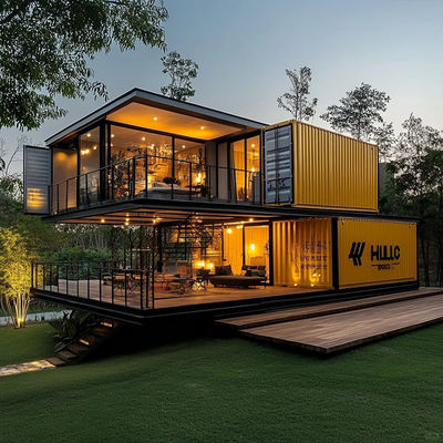 Buy Insulation Bright Steel Flat Bar Villa Container House Customized 40 Feet Container House online manufacture