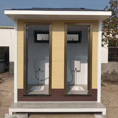 Outdoor Standard Mobile Toilet Room White Color With Materials And Standard Design