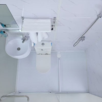 Floor Standing Integrated Bathroom With White Finish And Dual Flush System