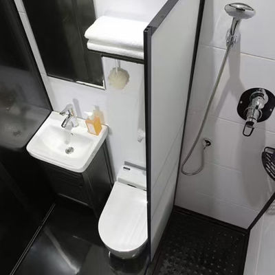 Gravity Flush Close Coupled Integrated Bathroom With Dual Flush System Prefab Toilet And Shower