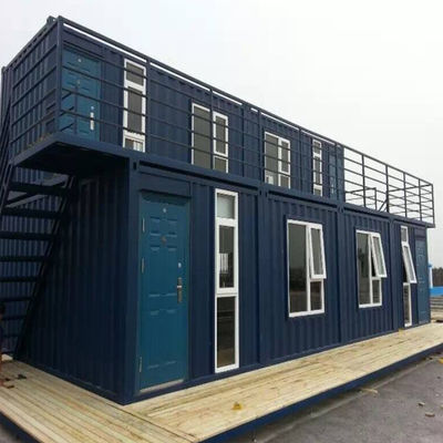 Light Steel Standard Double Layer 2 Story Container House With Galvanized Steel Sheet Roof