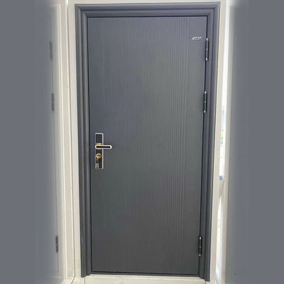 Contemporary Style Painting Steel Doors With Tempered Insulating Glass Finish And Tempered Insulating Glass