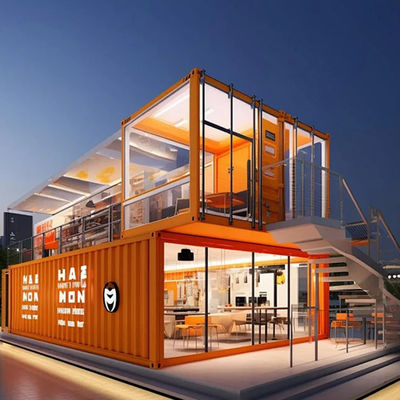 Office Usage 20ft Expandable Container House With Glass Wool Wallboard And High Strength Galvanized Sheet Structural