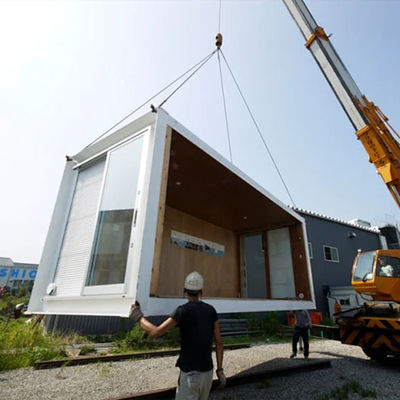Galvanized Top Frame  Collapsible Container House With Glass Wool Wallboard