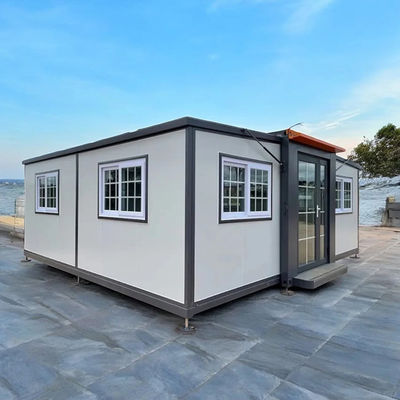 PVC Sliding Window Prefabricated Shipping Container Homes With 60 ㎏/M2 Roof Loading Capacity And Laminate Flooring