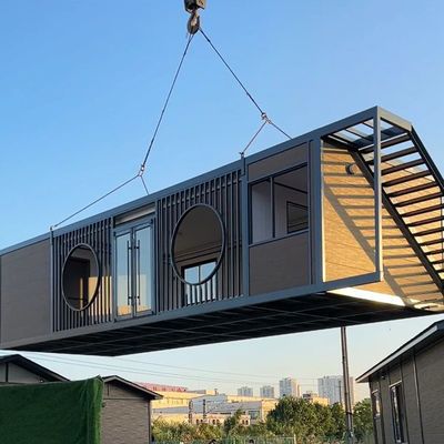 18mm E0 Particle Board Kitchen Prefab Modular Container Homes With Wall 50mm Sandwich Panel