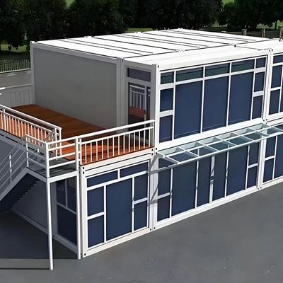 Roof Loading Capacity Of 60 ㎏/M2 Flat Pack Prefabricated Container House With Smart Home Living Experience And Materials