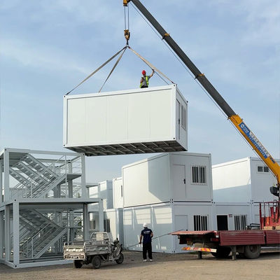 20ft/40ft Standard One Story Container Homes House Made Of Steel With Aluminum Sliding Window And Steel Structure