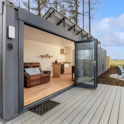 2 Bedroom Prefab Container Homes 2.5mm Wall Thickness Anti Corrosive Coating For Customer Requirements